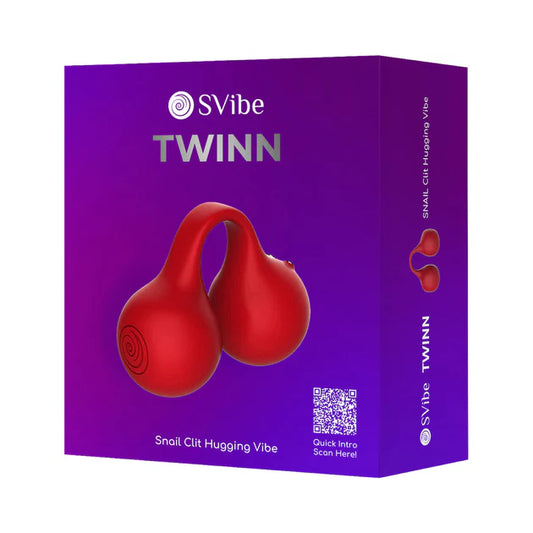 SVibe Snail Twinn Cherry Finger Vibrator (No App) – Rechargeable Wearable Silicone Personal Massager