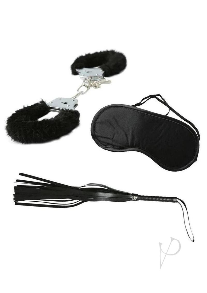 Sportsheets Sex & Mischief 3-Piece Intro to S&M Kit Black