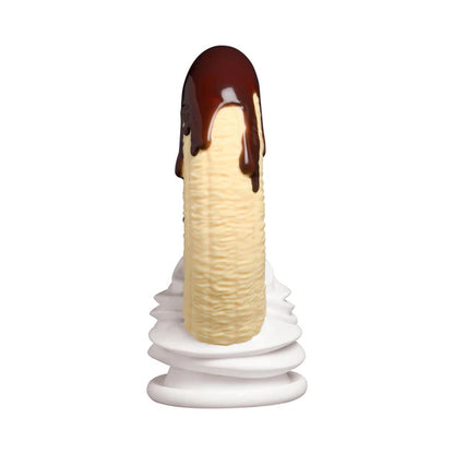 Simply Sweet Chocolate Dipped Banana Split premium silicone dildo 7.4 inch
