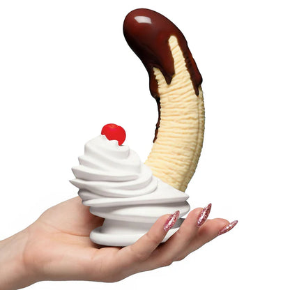 Simply Sweet banana split themed dildo premium silicone

