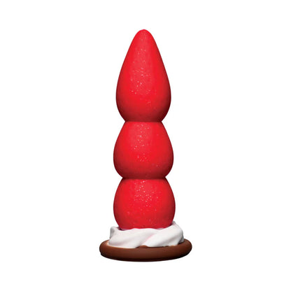 Strawberry-themed body-safe silicone dildo for solo or partner play.