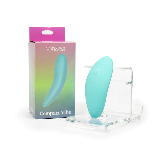 Blue rechargeable compact external vibrator by Spectrum