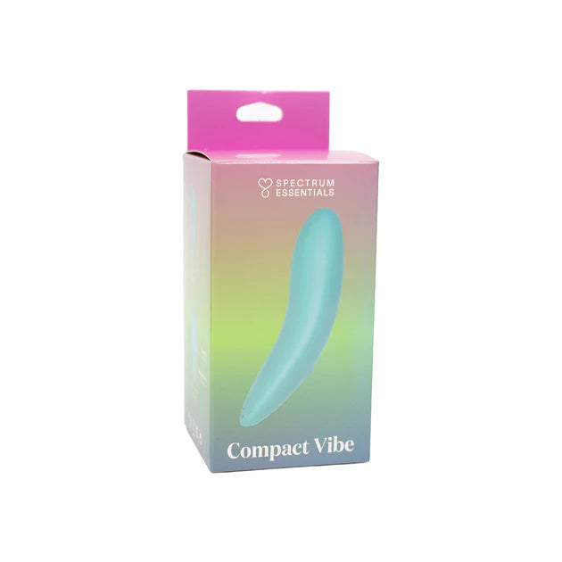 Spectrum Essentials compact silicone external vibrator blue