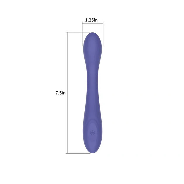 Waterproof rechargeable silicone G-spot vibrator
