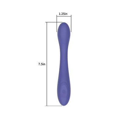Waterproof rechargeable silicone G-spot vibrator