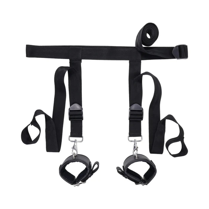 bondage door restraints secure positioning straps detail
