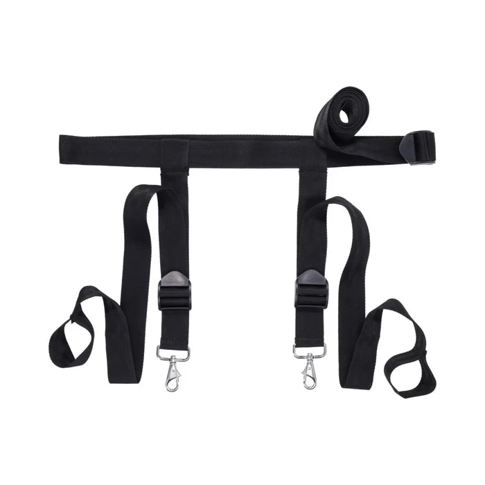 bondage door restraints secure positioning straps detail
