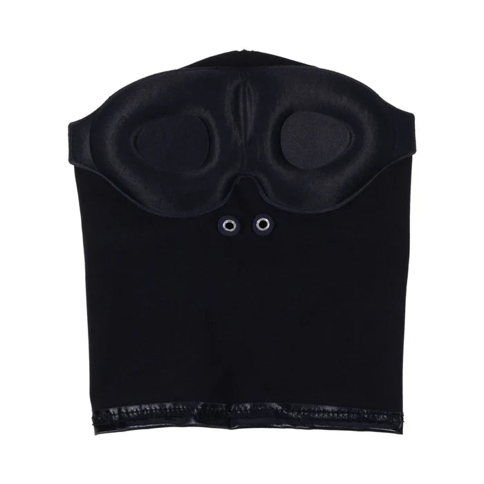 bdsm hood fabric close up breathable design

