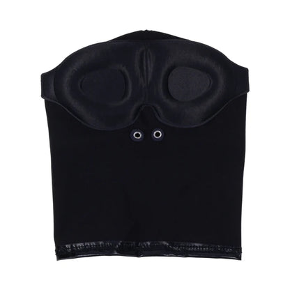 bdsm hood fabric close up breathable design
