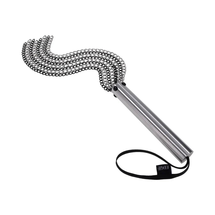 metal bdsm flogger close up chain detail
