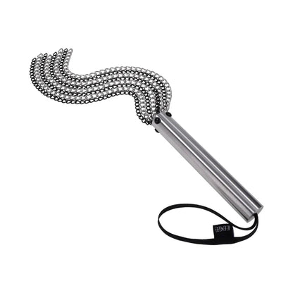 metal bdsm flogger close up chain detail

