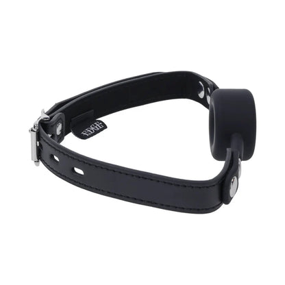 bdsm gag close up strap and ring detail
