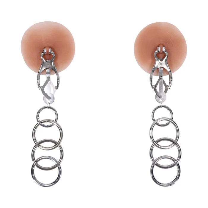 clover clamps bdsm tuggable nipple clamps adjustable
