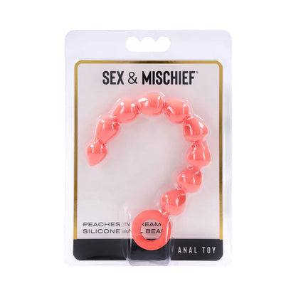 Sex & Mischief Peaches 'n CreaMe Silicone Anal Beads