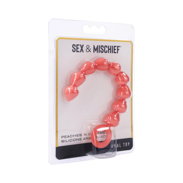 Sex & Mischief Peaches 'n CreaMe Silicone Anal Beads