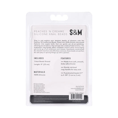 Sex & Mischief Peaches 'n CreaMe Silicone Anal Beads