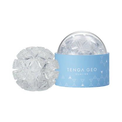 Blue TENGA GEO Glacier premium reusable pleasure sleeve.