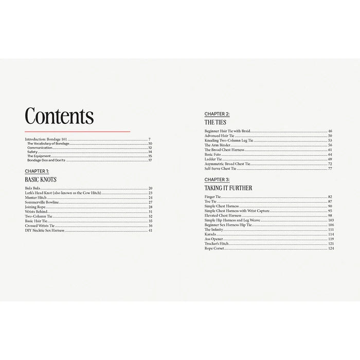 The Bondage Playbook: 31 Must-Know Knots and Ties for Bondage Beginners