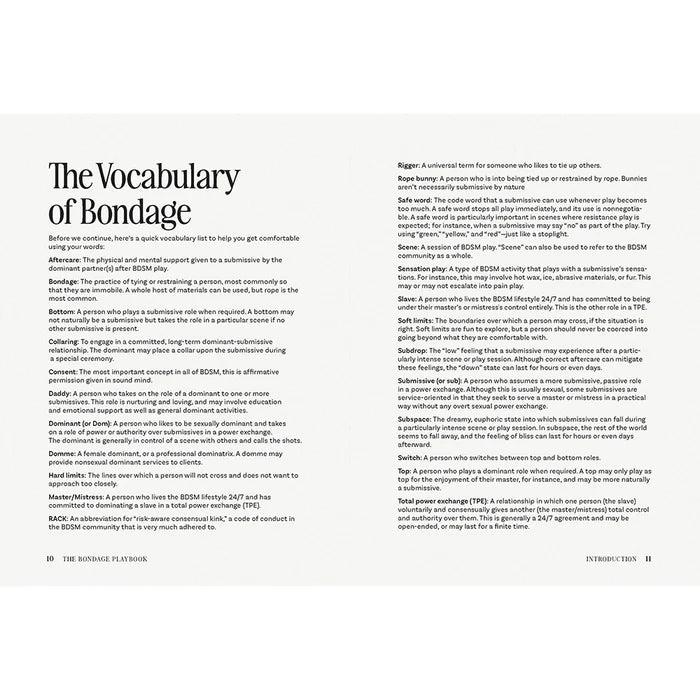 The Bondage Playbook: 31 Must-Know Knots and Ties for Bondage Beginners