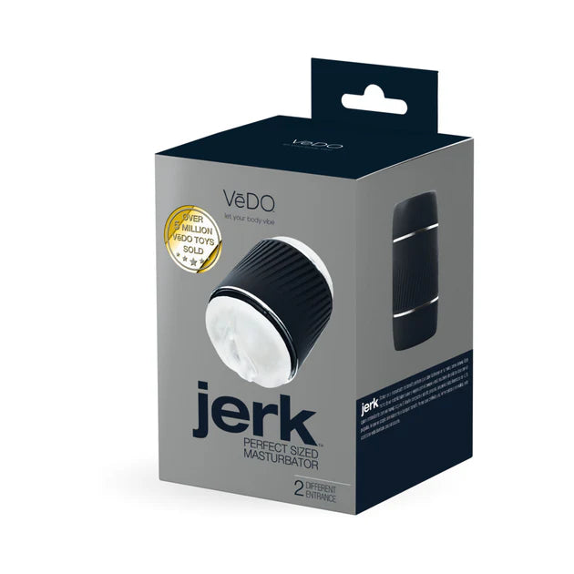 Vedo Jerk rechargeable textured stroker for solo pleasure