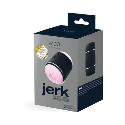 Jerk Masturbation Sleeve Black with Pink Sleeve