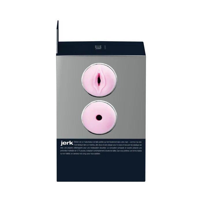 Jerk Masturbation Sleeve Black with Pink Sleeve