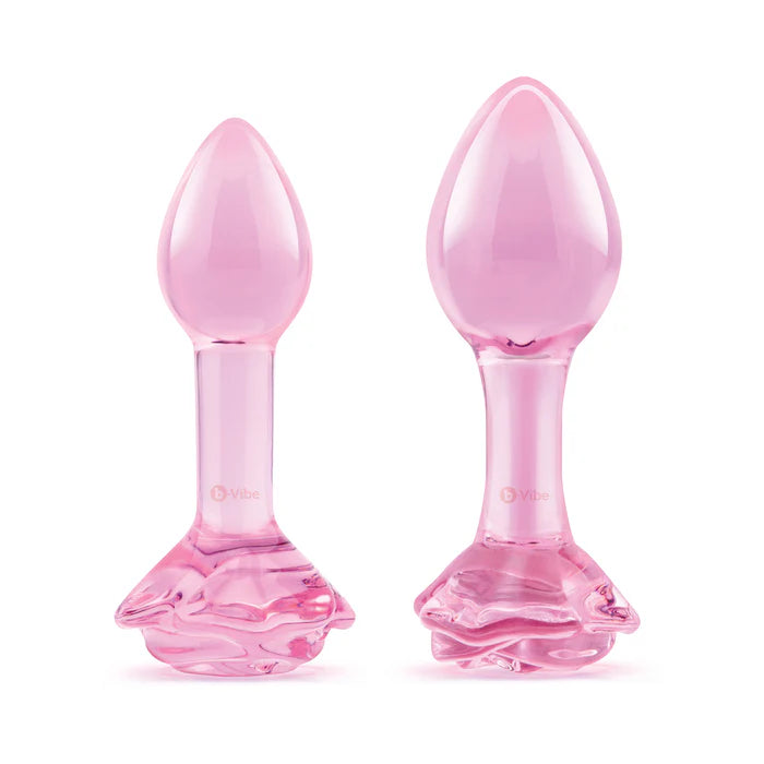 Pink Roses Training Plug Set