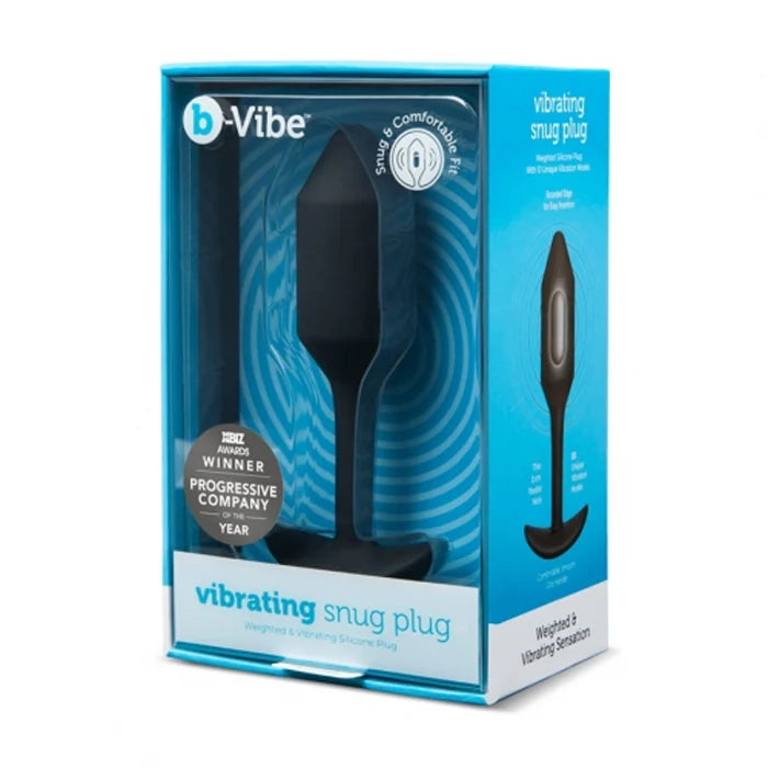 Vibrating Snug Plug 2 Rechargeable Weighted Silicone Anal Plug Rose
