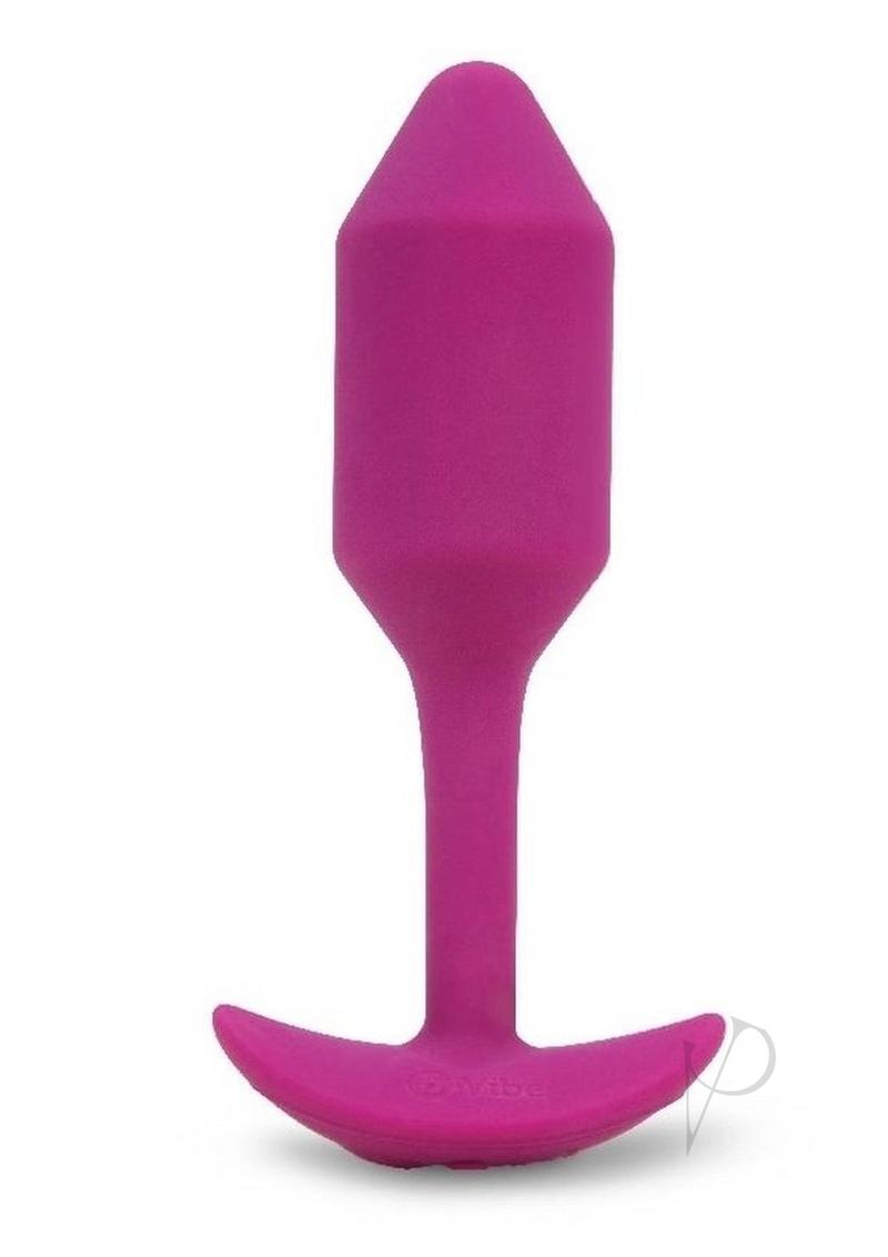 Vibrating Snug Plug 2 Rechargeable Weighted Silicone Anal Plug Rose