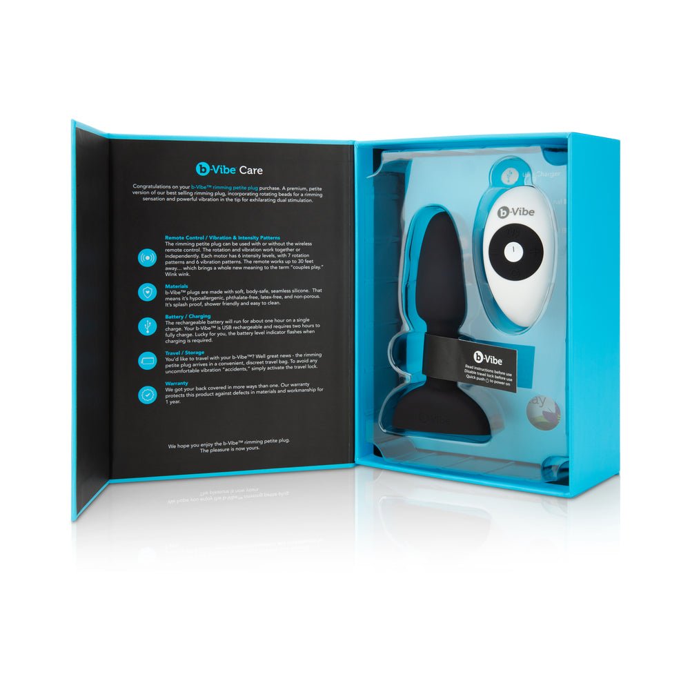 B-Vibe Rimming Petite Plug  - Teal