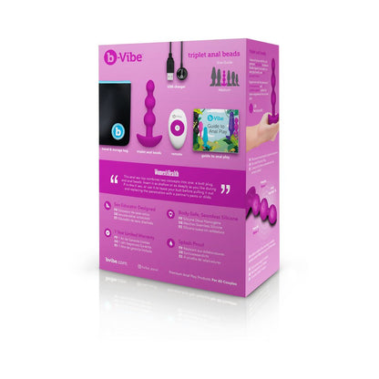 B-Vibe Triplet Beads - Fuchsia