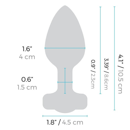 b-Vibe Remote Control Vibrating Jewel Plug (M/L)
