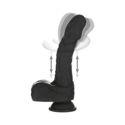Naked Addiction Noir 8.6 In. Rotating And Thrusting Vibrating Dildo With Remote