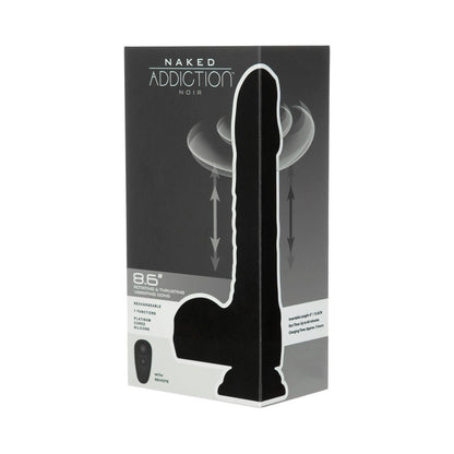 Naked Addiction Noir 8.6 In. Rotating And Thrusting Vibrating Dildo With Remote
