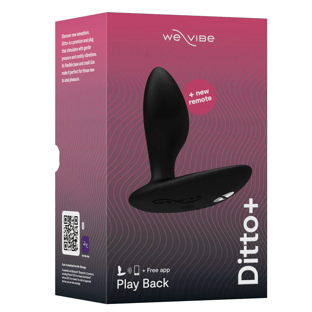 We-vibe Ditto+ Rechargeable Remote-controlled Silicone Vibrating Anal Plug