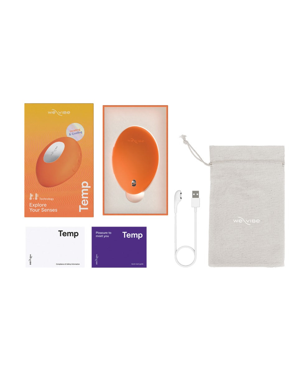 We-Vibe Temp warming G-spot vibrator in Tangerine